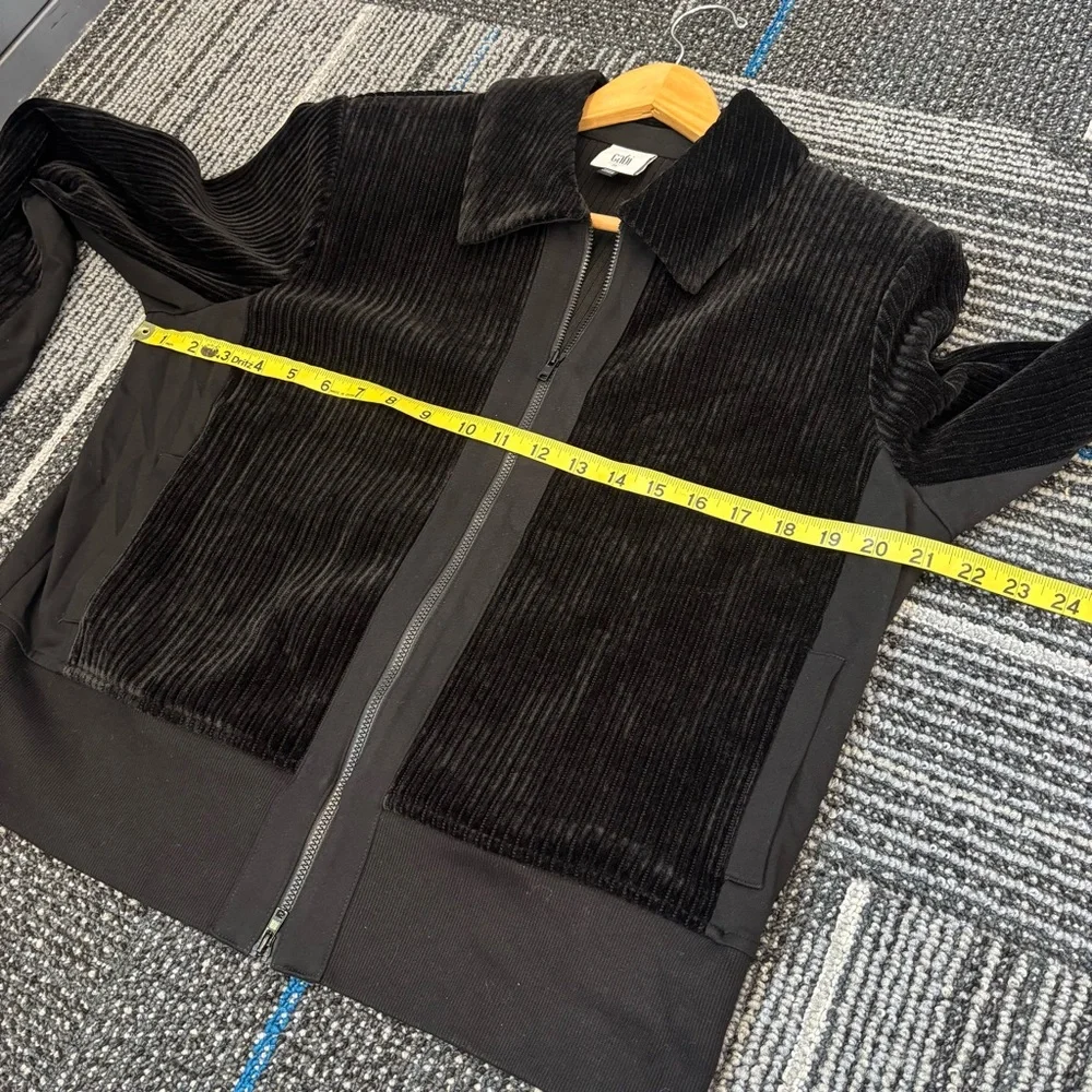 Cabi Team Jacket Medium Black Zip Front Bomber Pockets Casual 4499 - Picture 11 of 13